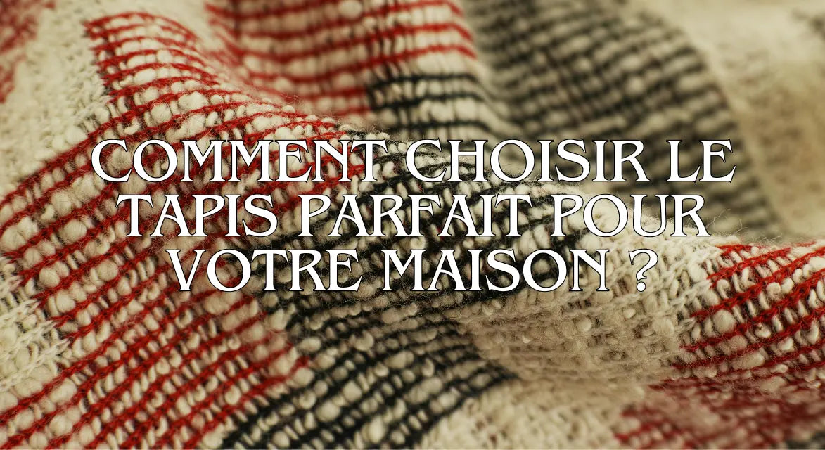 Comment choisir le tapis parfait pour votre maison : Un guide complet.