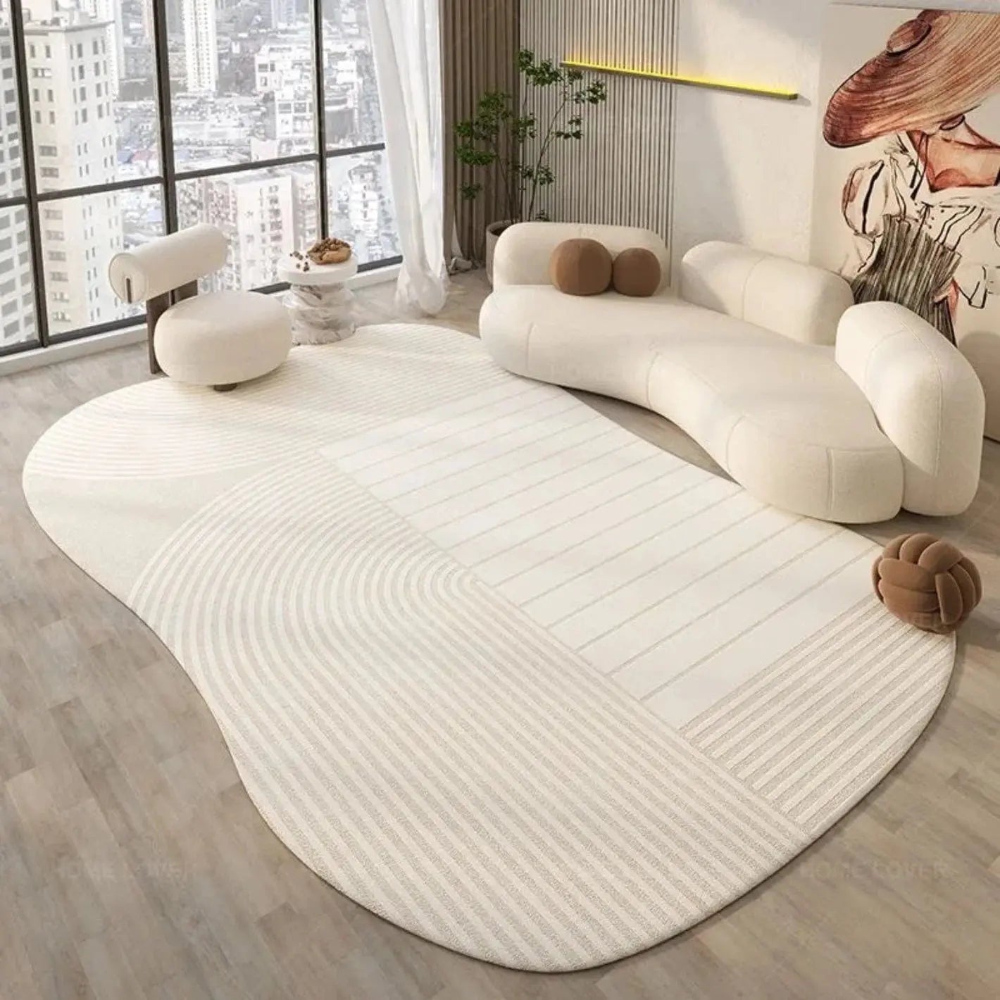 Tapis beige - Tapis lover